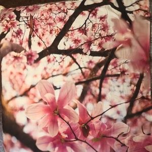 NEW square 53x53 Anthropologie Tablecloth Floral